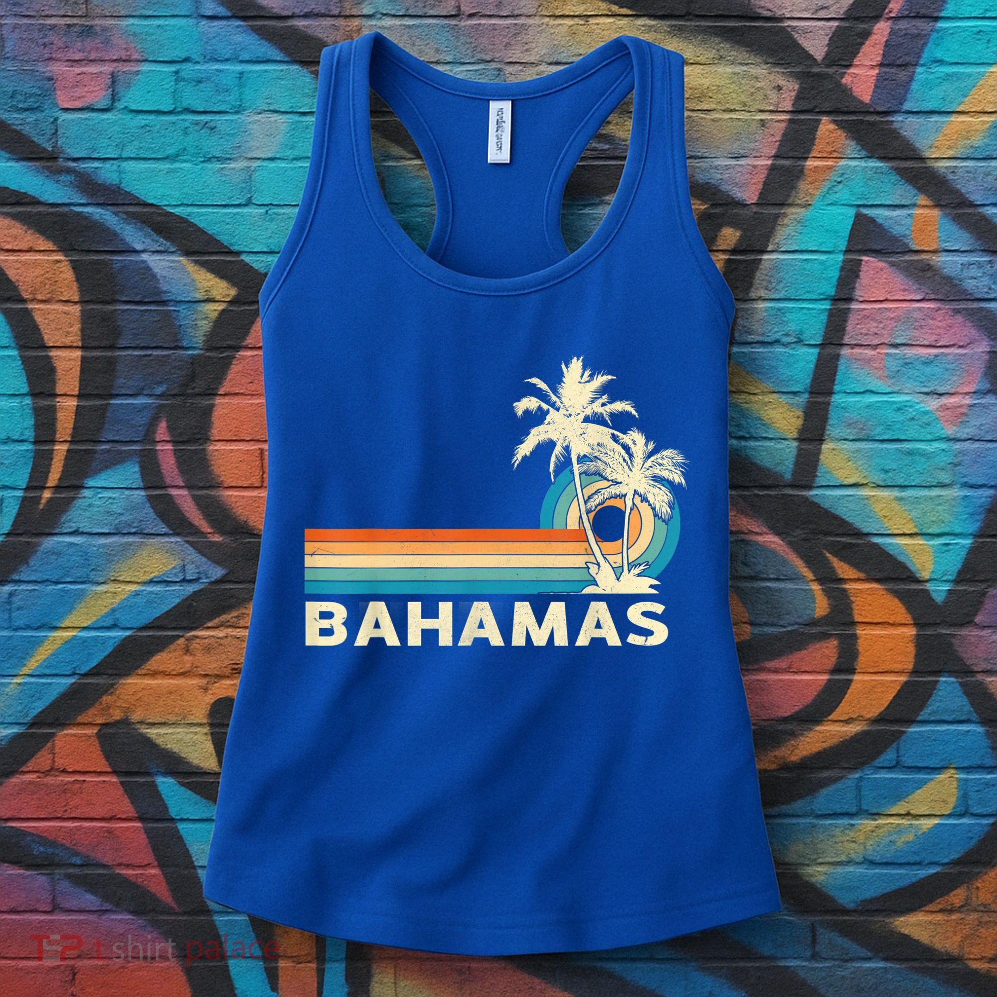 Bahamas Vacation Retro 80s Beach Souvenir Women's Tank Top
