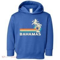 Bahamas Vacation Retro 80s Beach Souvenir Toddler Hoodie thumb 0