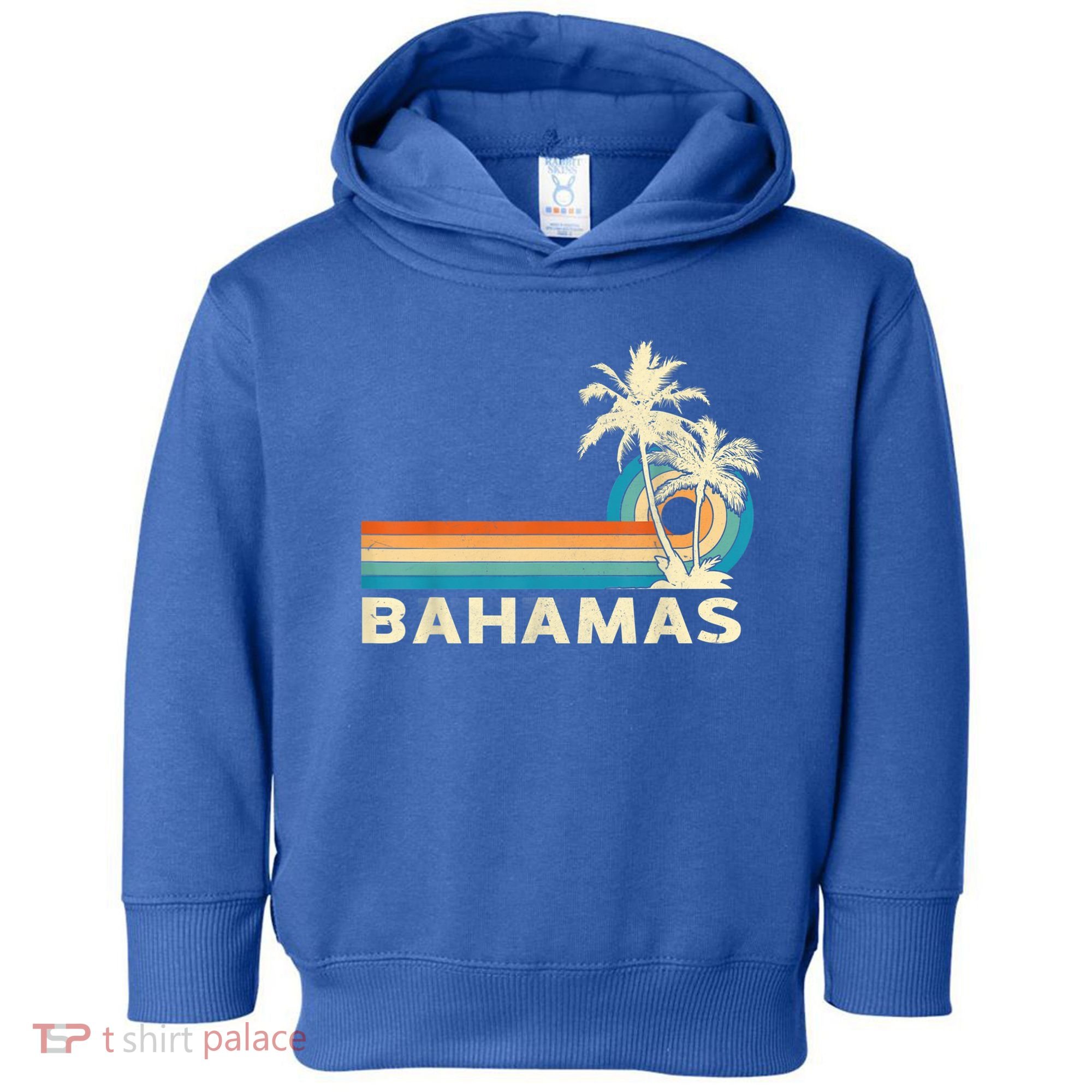 Bahamas Vacation Retro 80s Beach Souvenir Toddler Hoodie