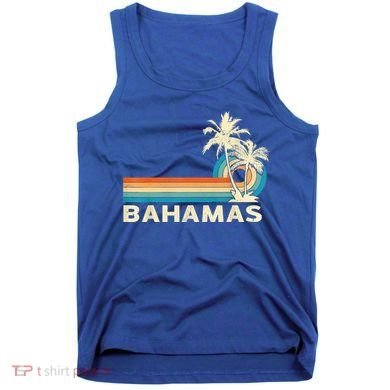 Bahamas Vacation Retro 80s Beach Souvenir Tank Top