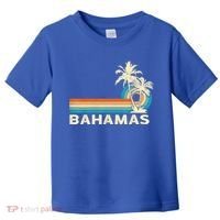Bahamas Vacation Retro 80s Beach Souvenir Toddler T-Shirt thumb 0