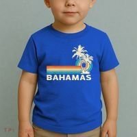 Bahamas Vacation Retro 80s Beach Souvenir Toddler T-Shirt thumb 2