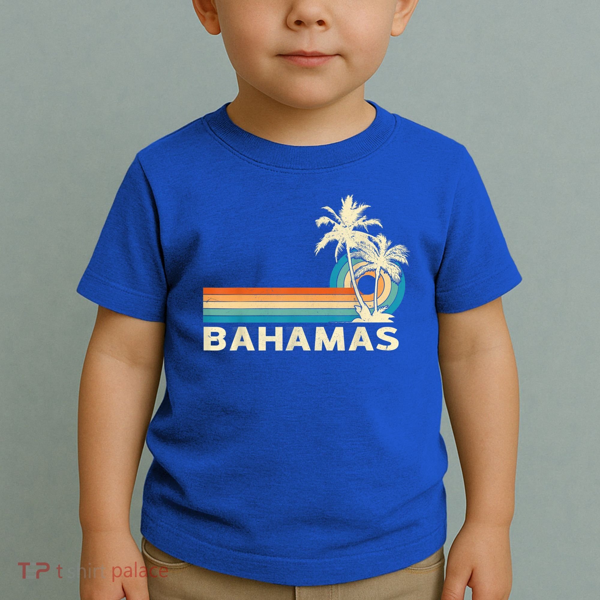Bahamas Vacation Retro 80s Beach Souvenir Toddler T-Shirt