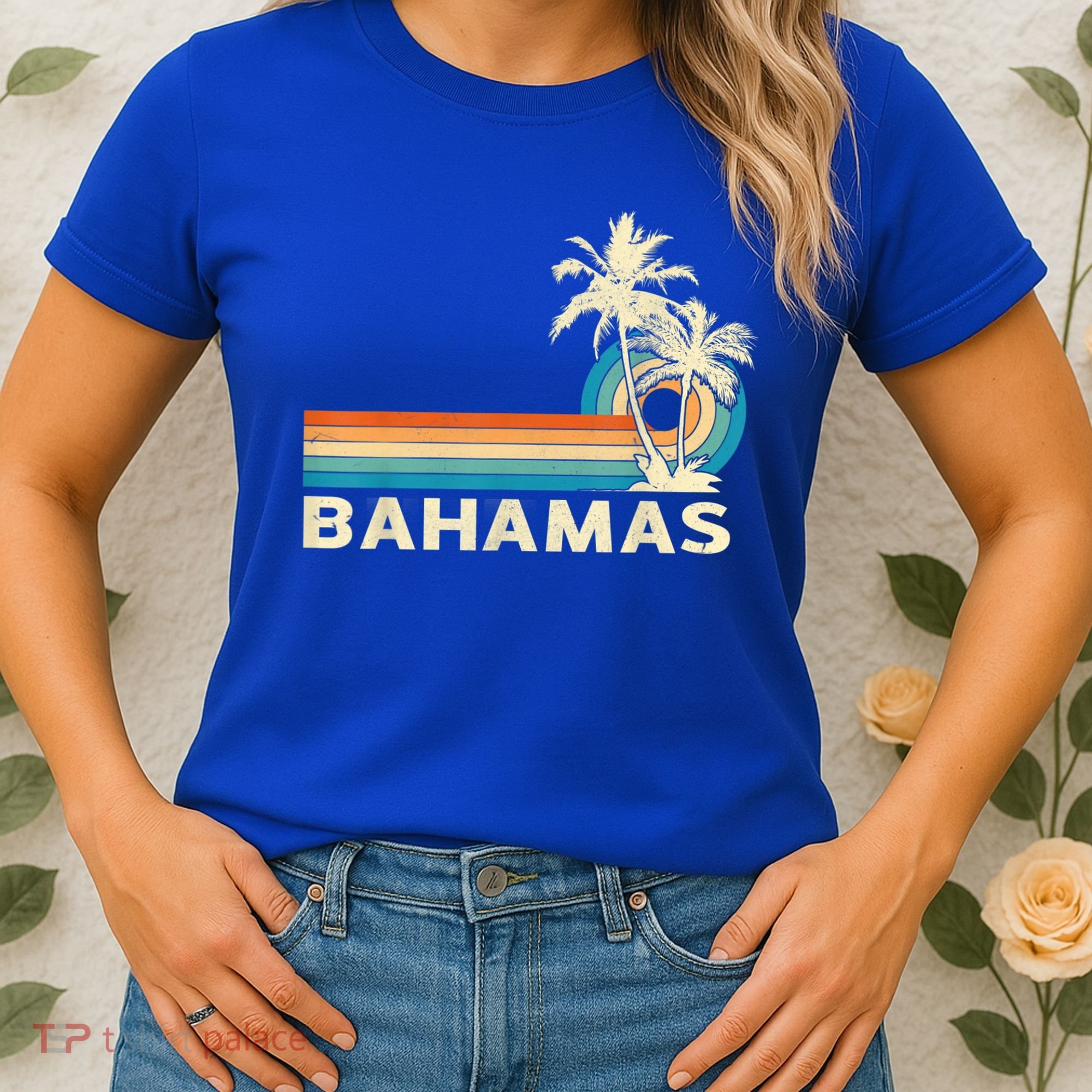 Bahamas Vacation Retro 80s Beach Souvenir Women's T-Shirt