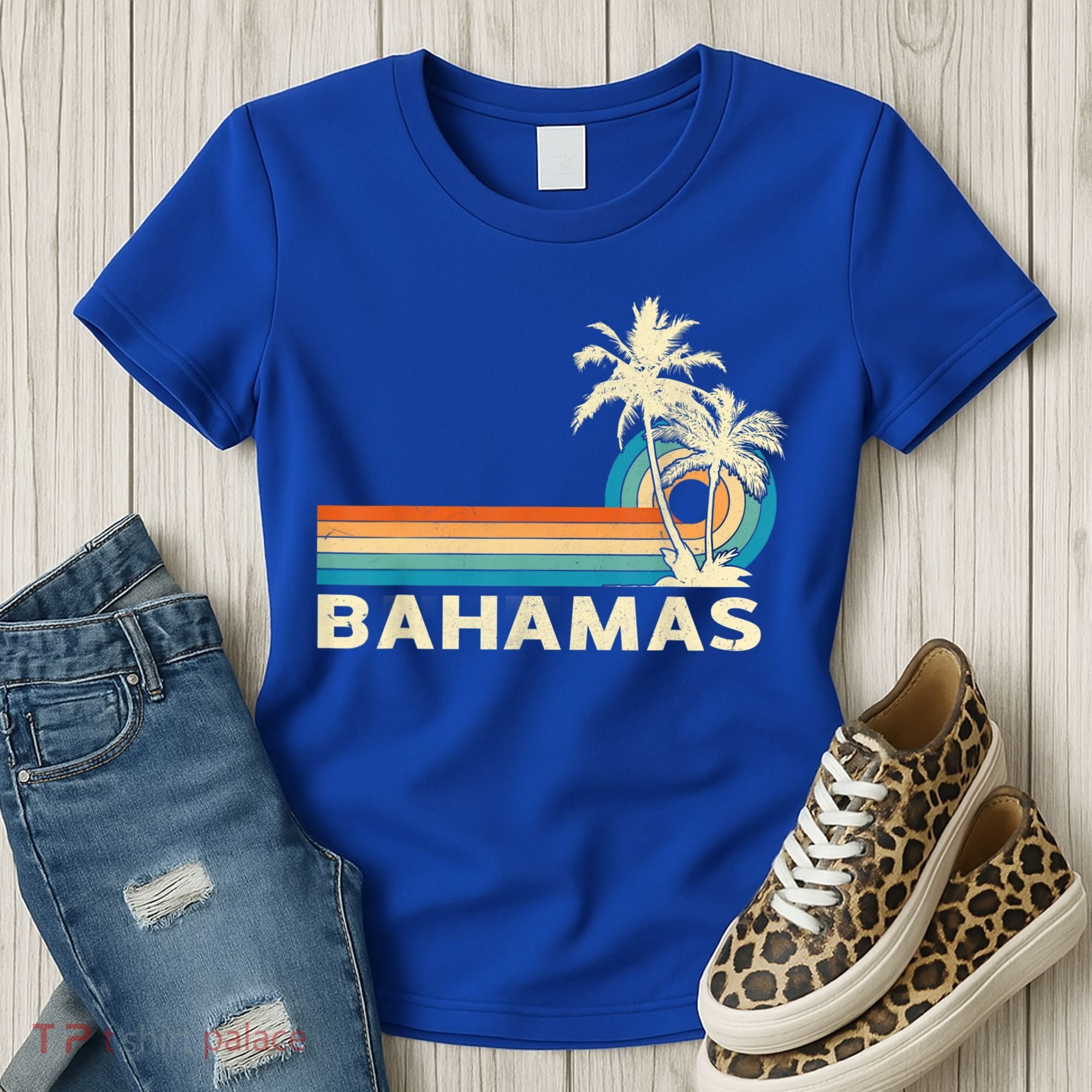 Bahamas Vacation Retro 80s Beach Souvenir Women's T-Shirt