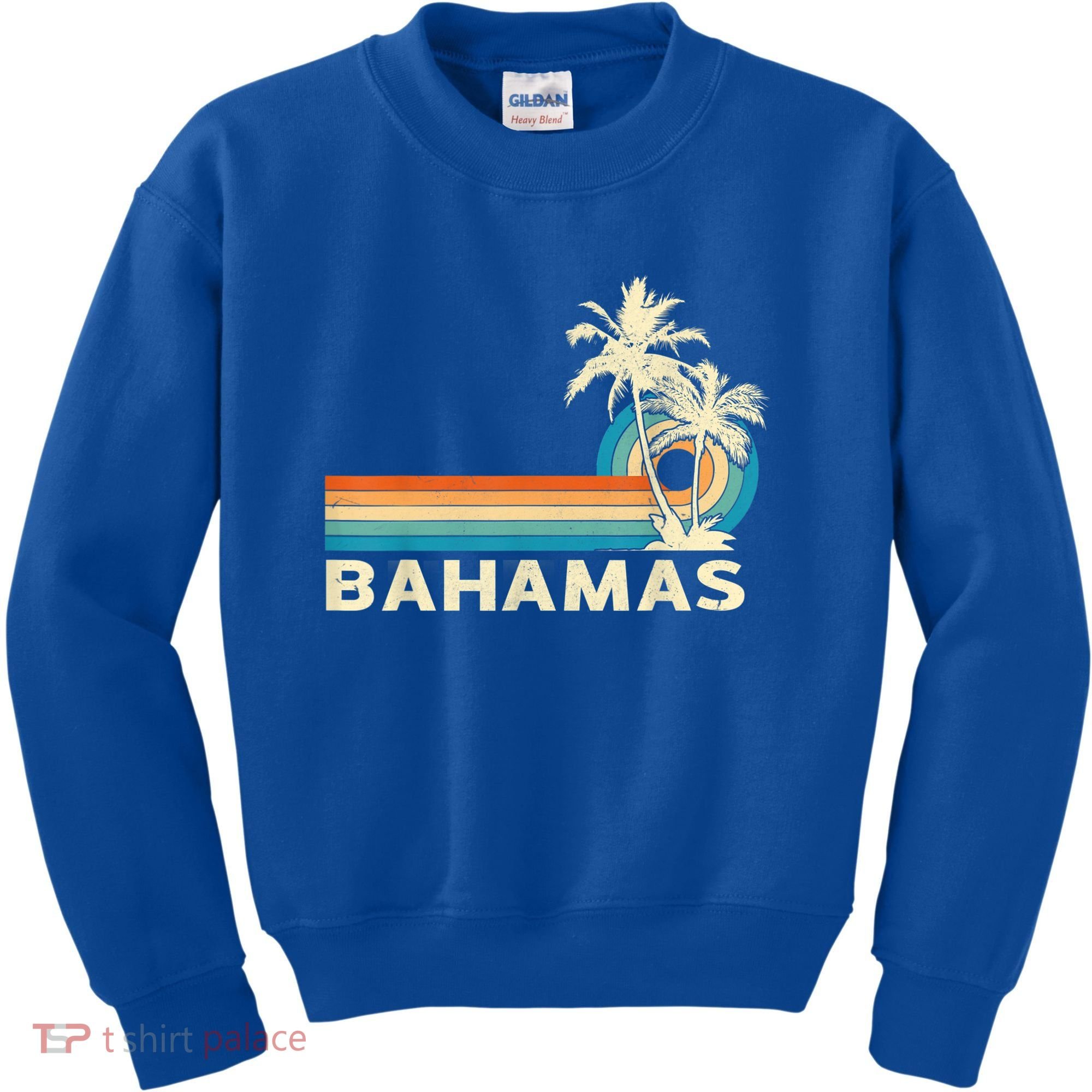 Bahamas Vacation Retro 80s Beach Souvenir Kids Sweatshirt