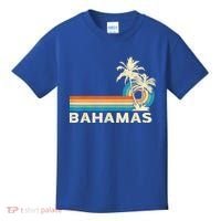 Bahamas Vacation Retro 80s Beach Souvenir Kids T-Shirt thumb 0