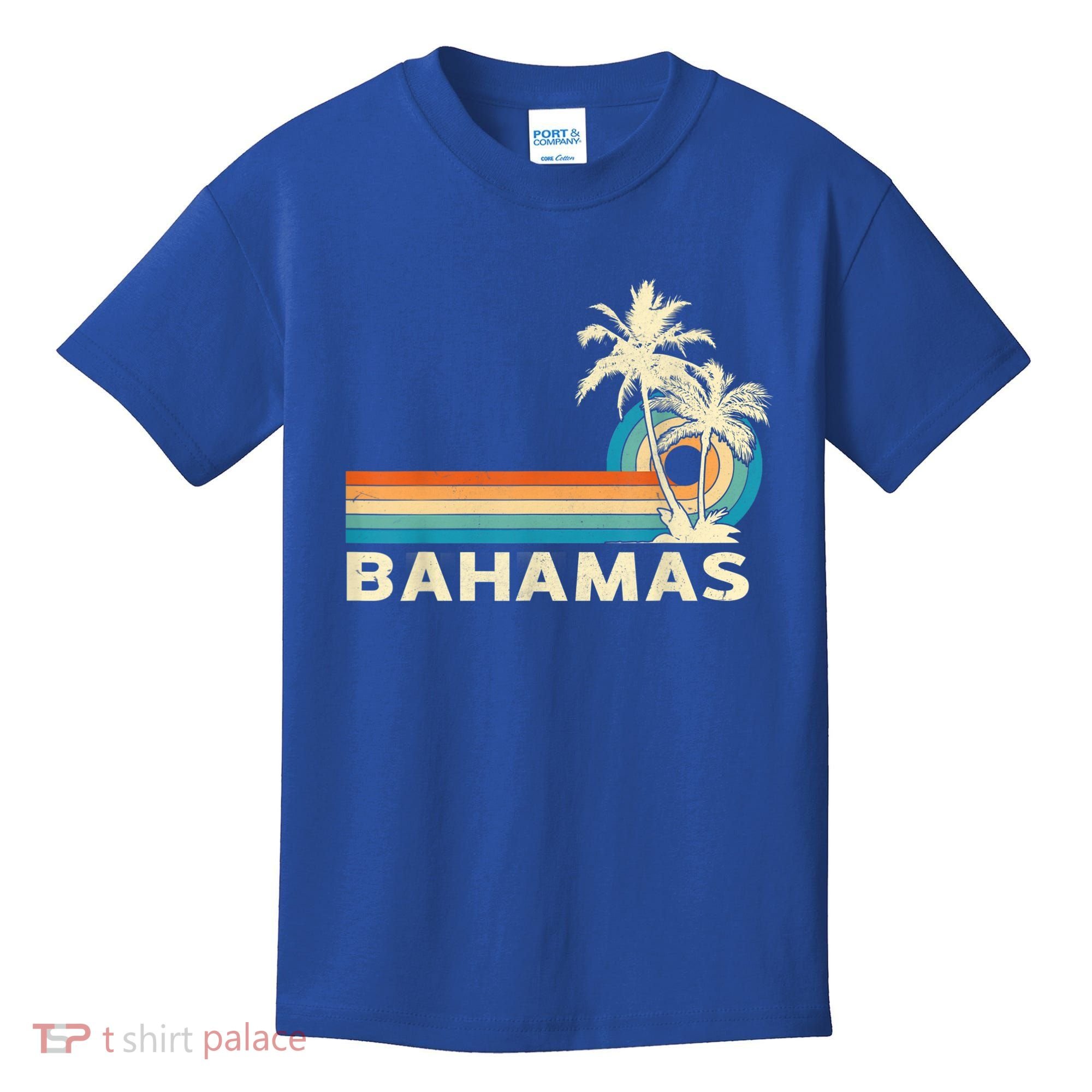 Bahamas Vacation Retro 80s Beach Souvenir Kids T-Shirt