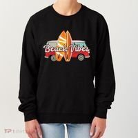 Beach Vibes Surfer Retro Van Women's Sweatshirt thumb 0