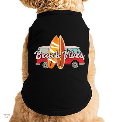 Beach Vibes Surfer Retro Van Doggie Tank