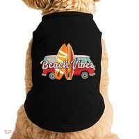 Beach Vibes Surfer Retro Van Doggie Tank thumb 0
