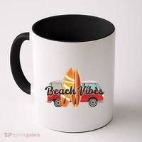 Beach Vibes Surfer Retro Van Coffee Mug thumb 0