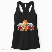 Beach Vibes Surfer Retro Van Women's Tank Top thumb 0