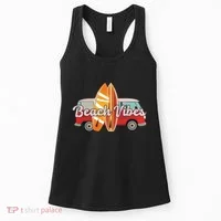 Beach Vibes Surfer Retro Van Women's Tank Top thumb 0