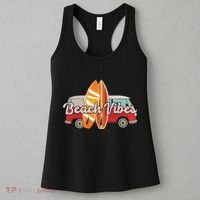 Beach Vibes Surfer Retro Van Women's Tank Top thumb 3