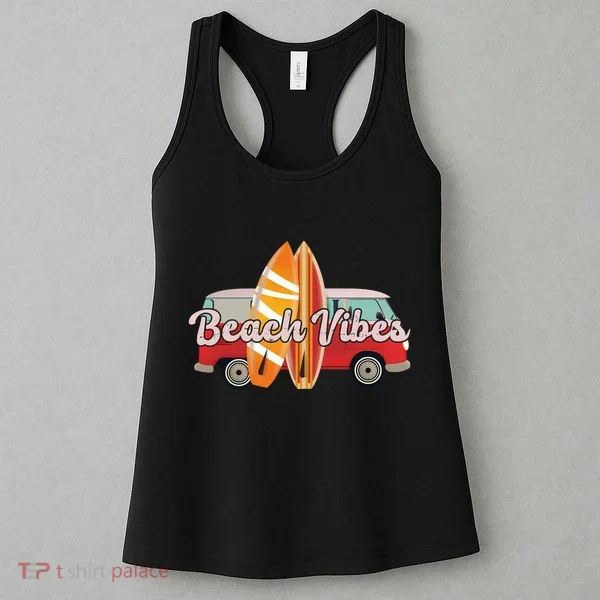 Beach Vibes Surfer Retro Van Women's Tank Top