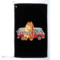 Beach Vibes Surfer Retro Van Golf Towel thumb 0