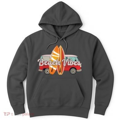 Beach Vibes Surfer Retro Van Hoodie