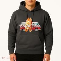 Beach Vibes Surfer Retro Van Hoodie thumb 2