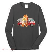 Beach Vibes Surfer Retro Van Long Sleeve Shirt thumb 0