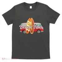 Beach Vibes Surfer Retro Van T-Shirt thumb 0