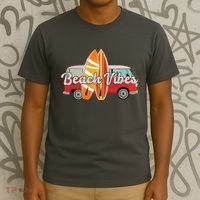 Beach Vibes Surfer Retro Van T-Shirt thumb 3