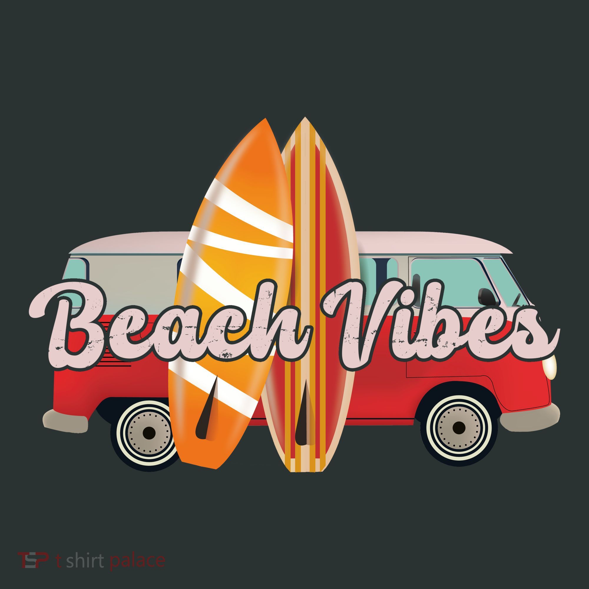 Beach Vibes Surfer Retro Van Mousepad