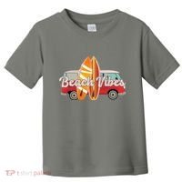 Beach Vibes Surfer Retro Van Toddler T-Shirt thumb 0