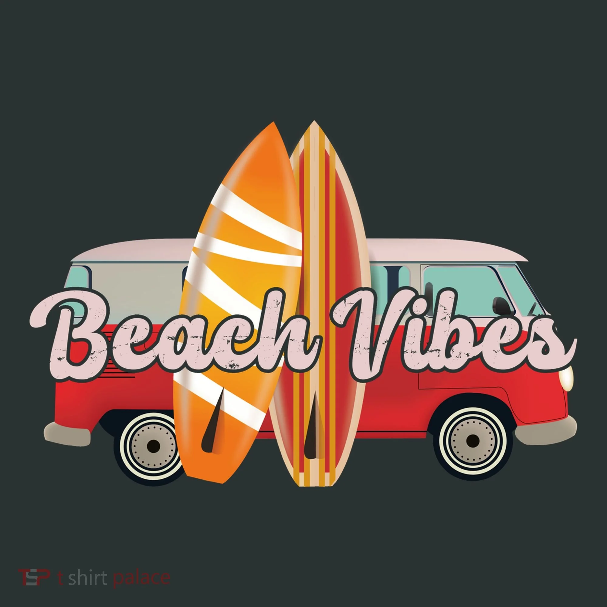 Beach Vibes Surfer Retro Van Women's Long Sleeve Shirt