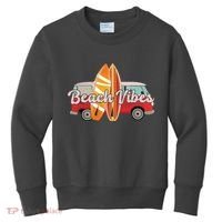 Beach Vibes Surfer Retro Van Kids Sweatshirt thumb 0