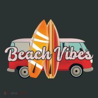 Beach Vibes Surfer Retro Van Kids T-Shirt thumb 4