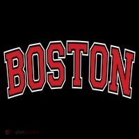 Boston Varsity Style Red Text Cute Gift Women's Hoodie thumb 2