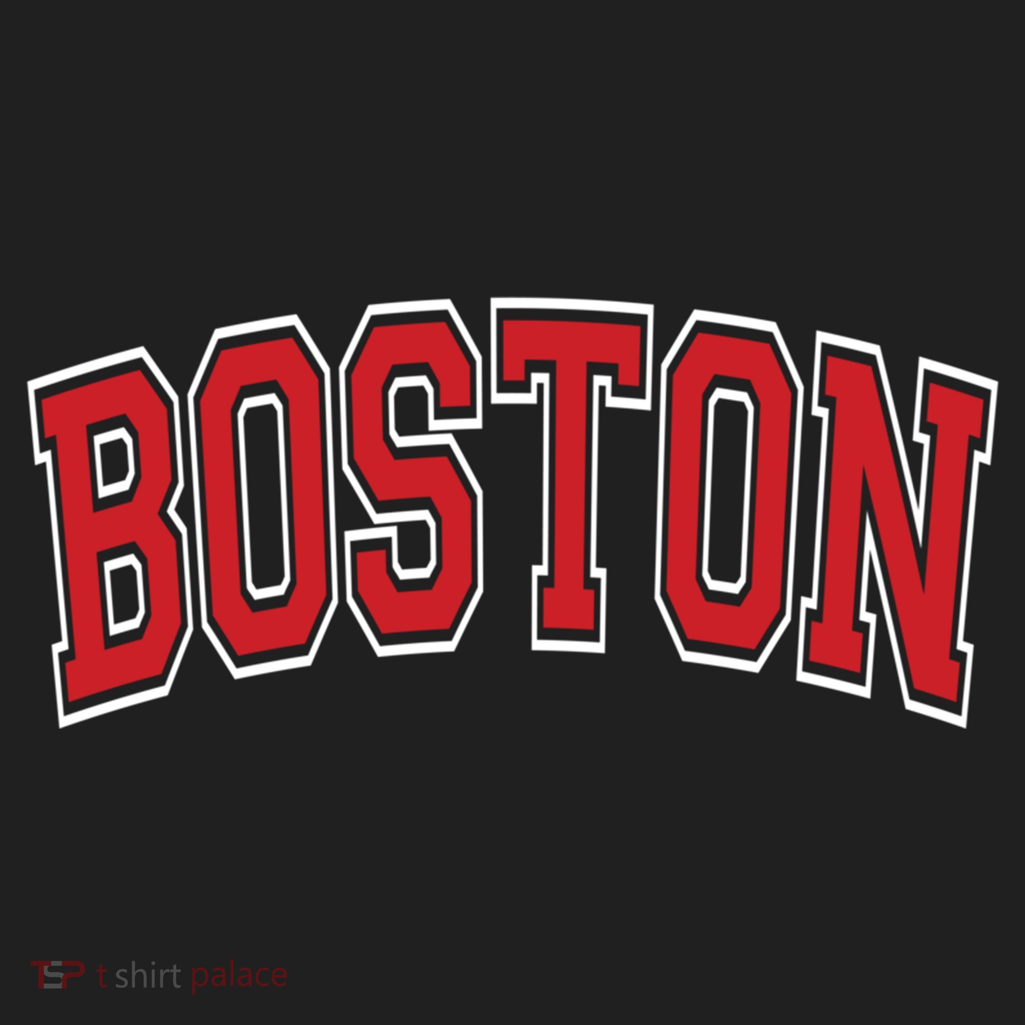 Boston Varsity Style Red Text Cute Gift Hat