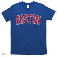 Boston Varsity Style Red Text Cute Gift T-Shirt thumb 0