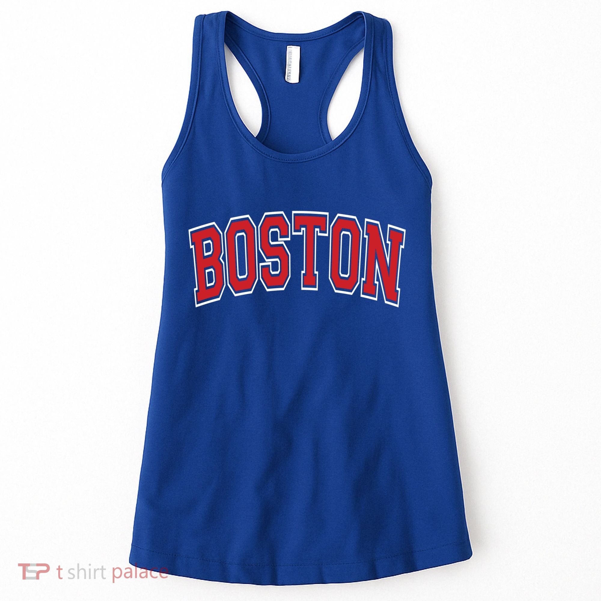Boston Varsity Style Red Text Cute Gift Women's Tank Top