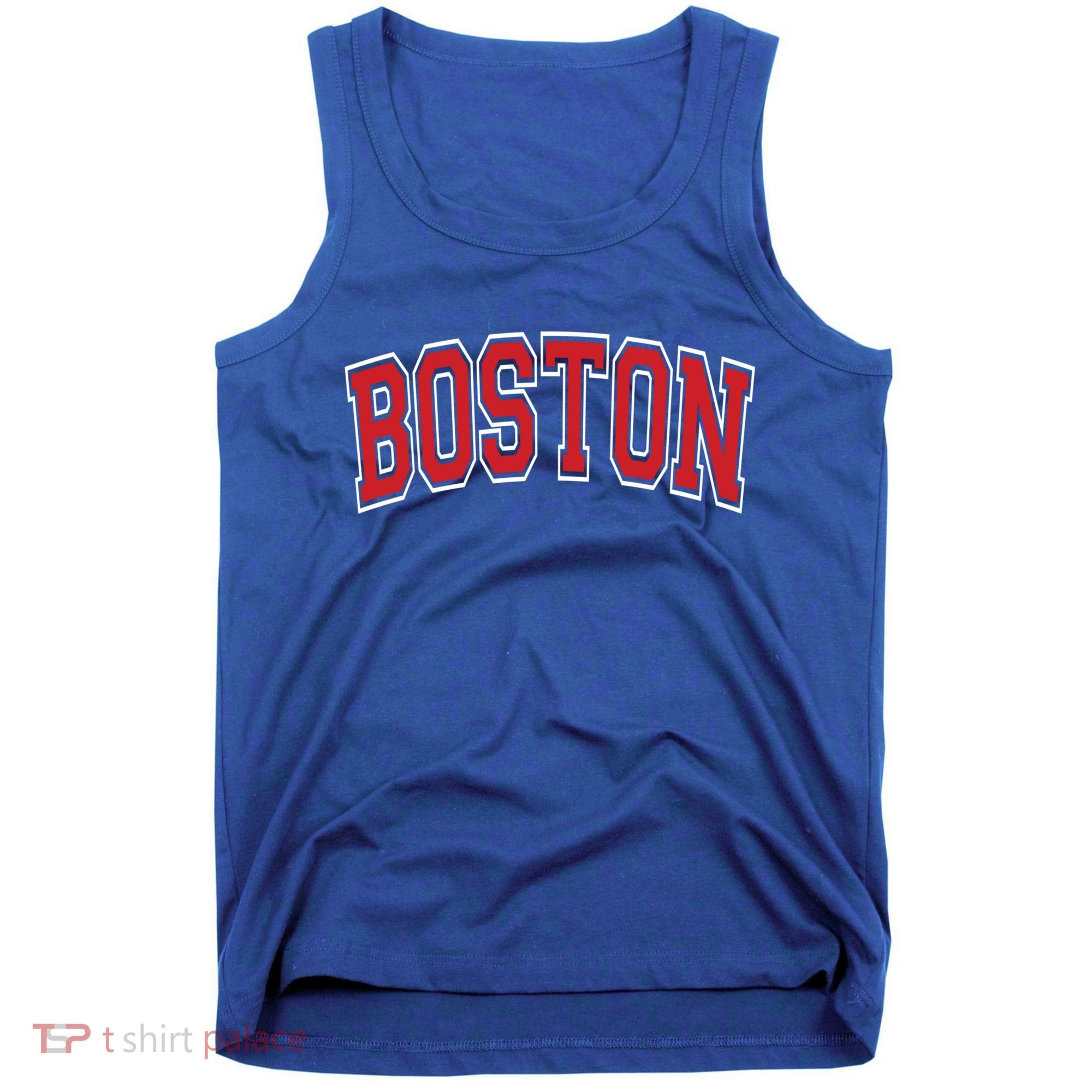 Boston Varsity Style Red Text Cute Gift Tank Top