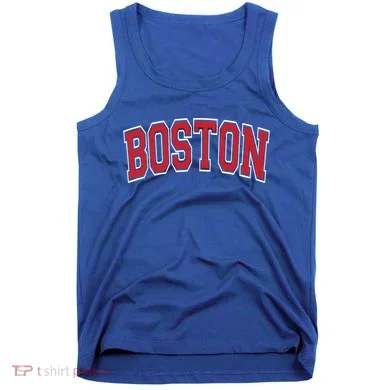 Boston Varsity Style Red Text Cute Gift Tank Top