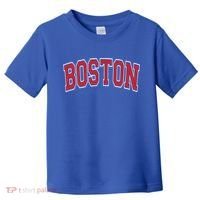 Boston Varsity Style Red Text Cute Gift Toddler T-Shirt thumb 0