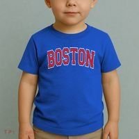 Boston Varsity Style Red Text Cute Gift Toddler T-Shirt thumb 2
