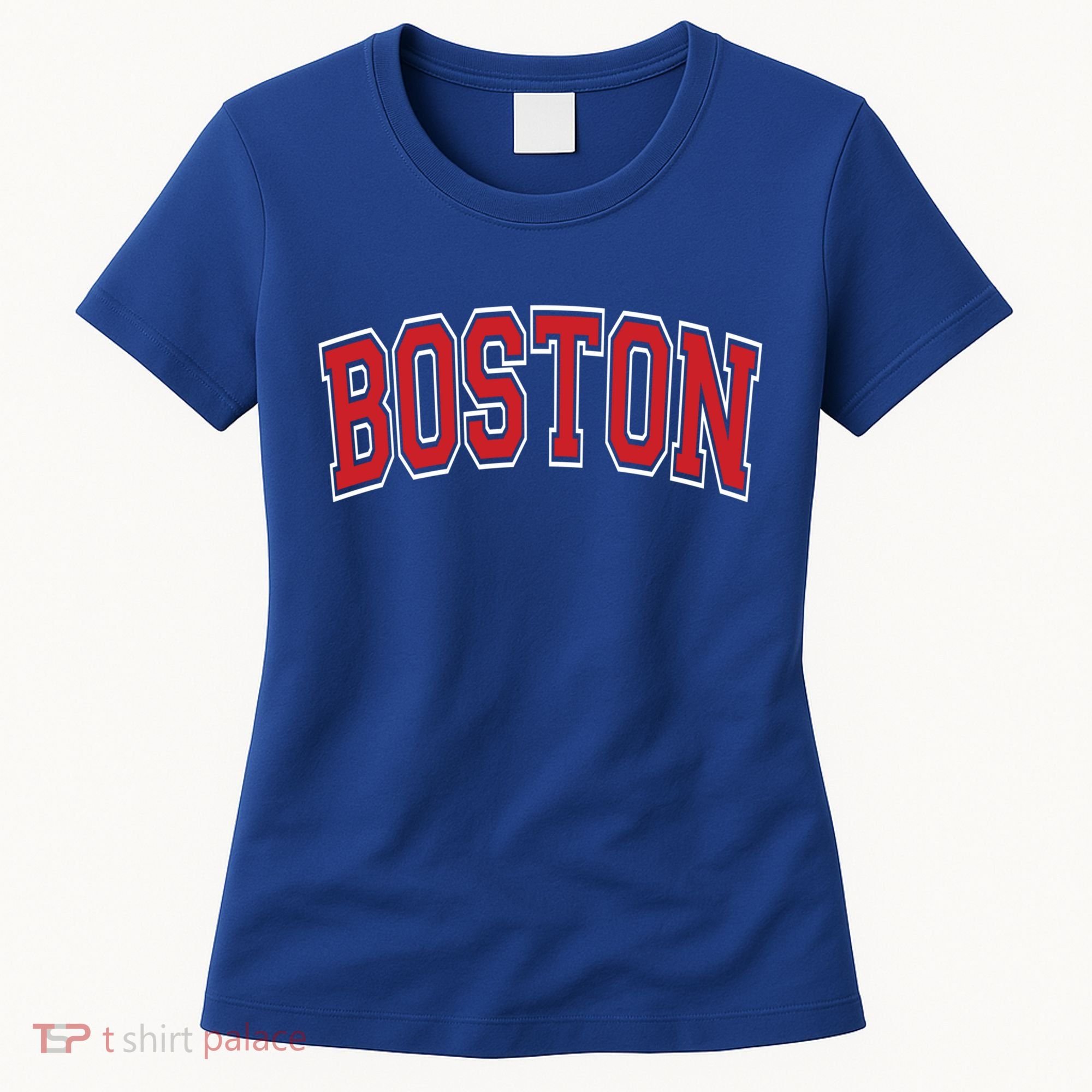 Boston Varsity Style Red Text Cute Gift Women's T-Shirt