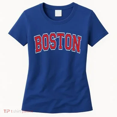Boston Varsity Style Red Text Cute Gift Women's T-Shirt
