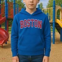 Boston Varsity Style Red Text Cute Gift Kids Hoodie thumb 2
