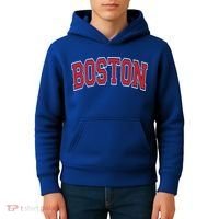 Boston Varsity Style Red Text Cute Gift Kids Hoodie thumb 4