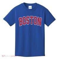 Boston Varsity Style Red Text Cute Gift Kids T-Shirt thumb 0