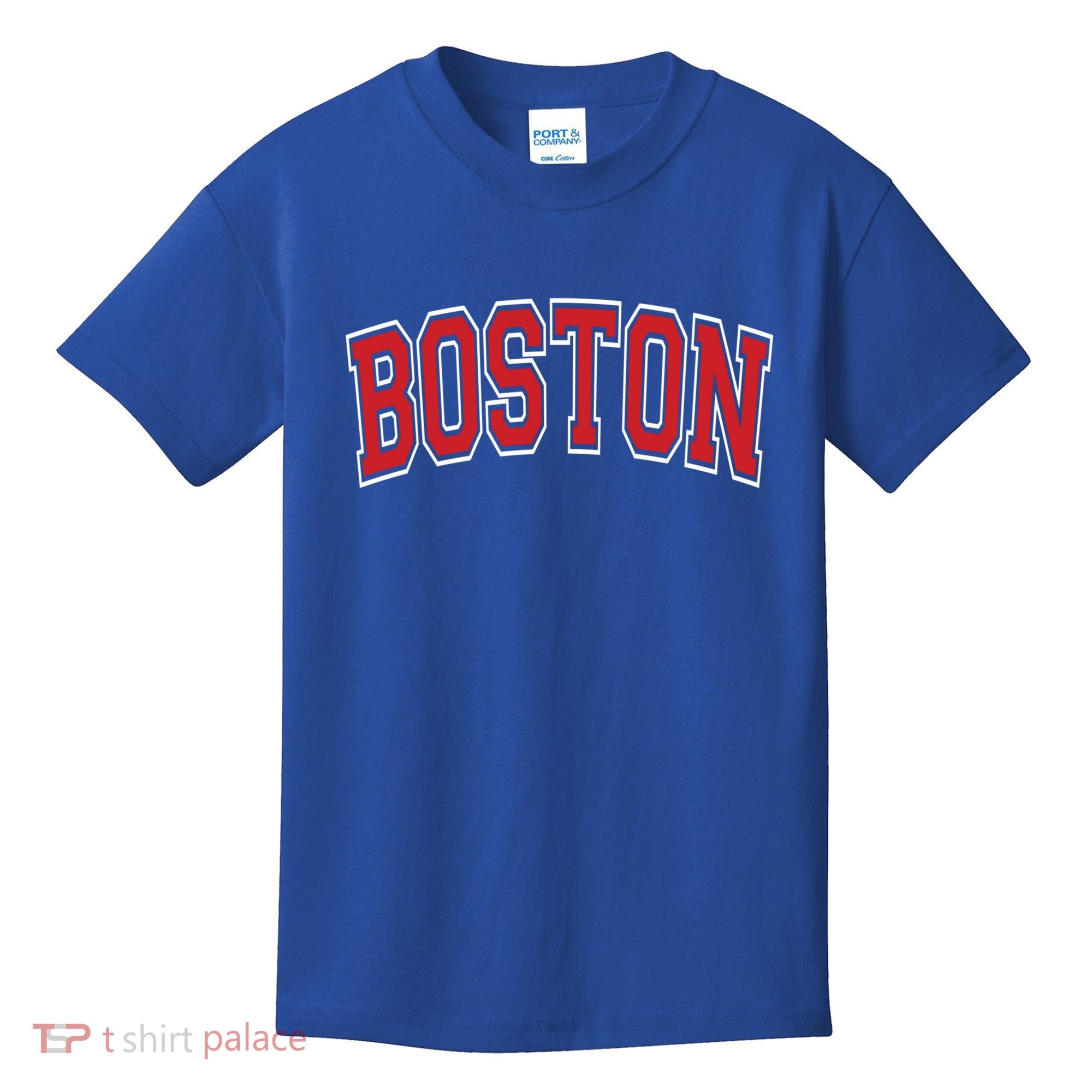Boston Varsity Style Red Text Cute Gift Kids T-Shirt