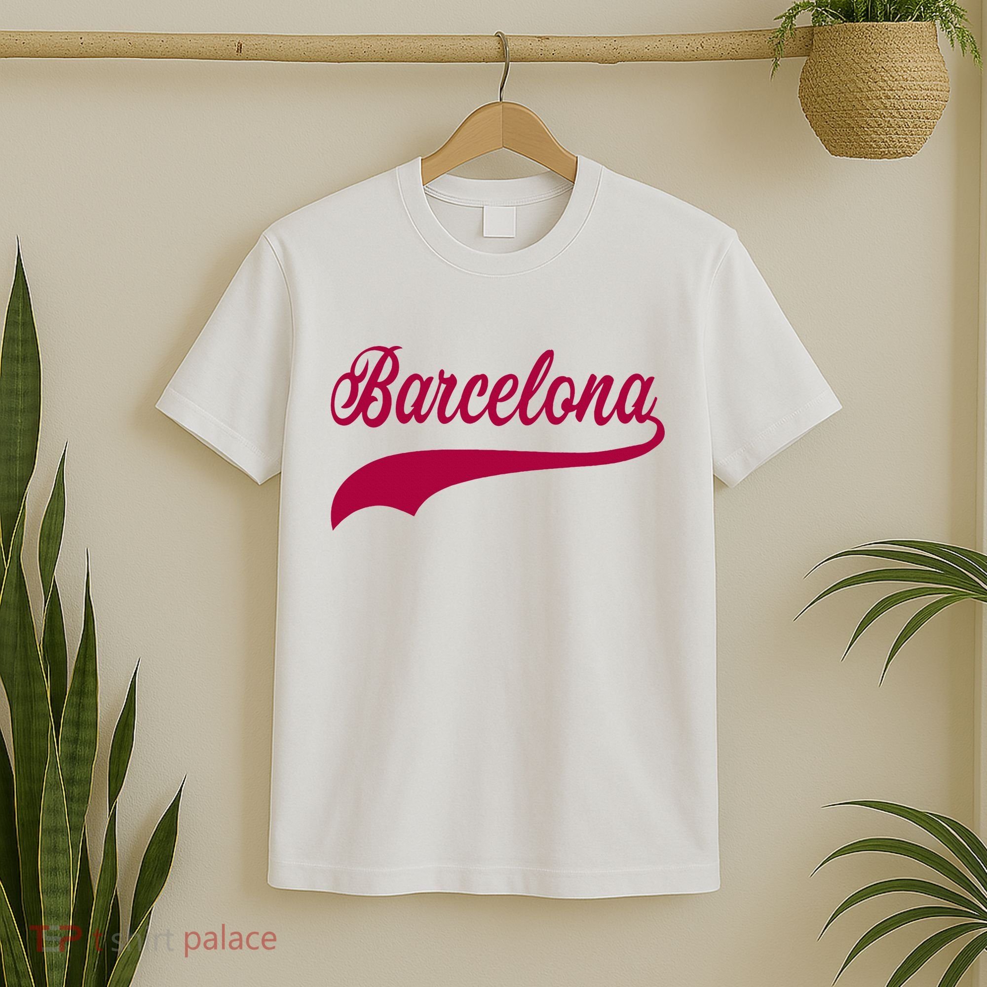 Barcelona Vintage Sports Style T-Shirt