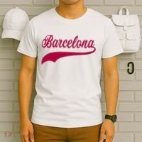 Barcelona Vintage Sports Style T-Shirt thumb 6