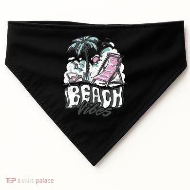 Beach Vibes Summer USA-Made Doggie Bandana