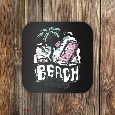 Beach Vibes Summer Coaster