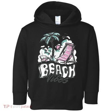 Beach Vibes Summer Toddler Hoodie